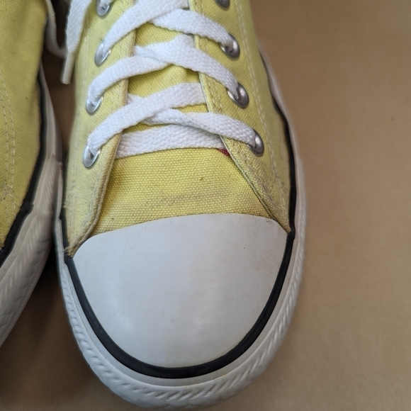 Converse Mens Chuck Taylor All Star Ox Unisex Golden Yellow sneakers Shoes Sz M - Picture 6 of 10